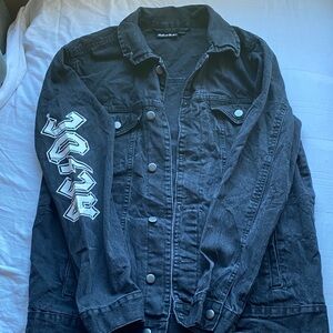 AC/DC Punk Black Denim Jacket